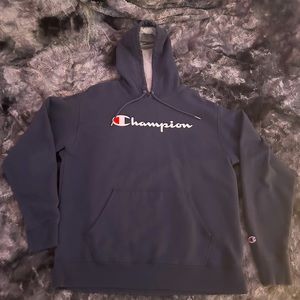Navy Blue Champion Hoodie